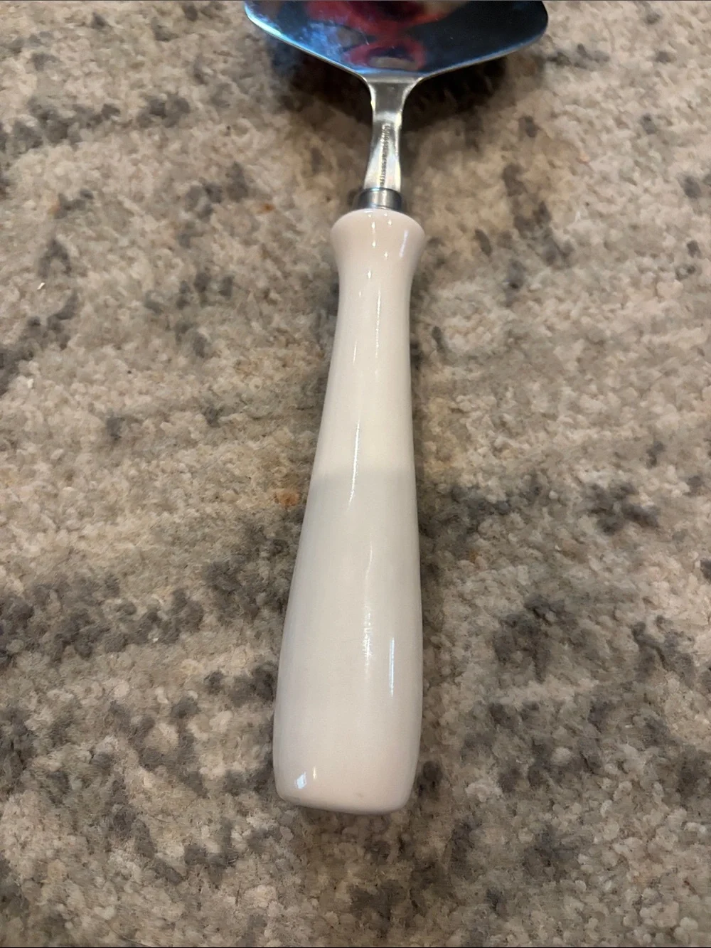 Rae Dunn White Ceramic-Handled Cake Server with EST. 2021